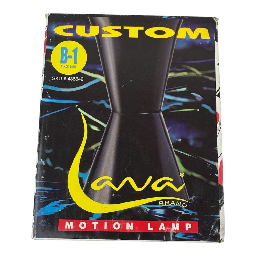Vintage Spencers Custom Lava Lite Brand Motion Lamp Base 32 Oz Black Base B-1